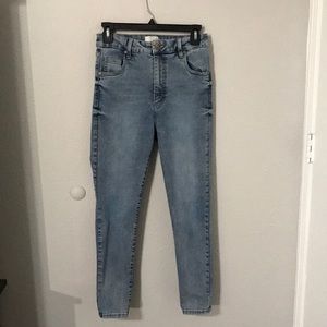 Cotton On Blue High Rise Skinny Jeans...Size 6